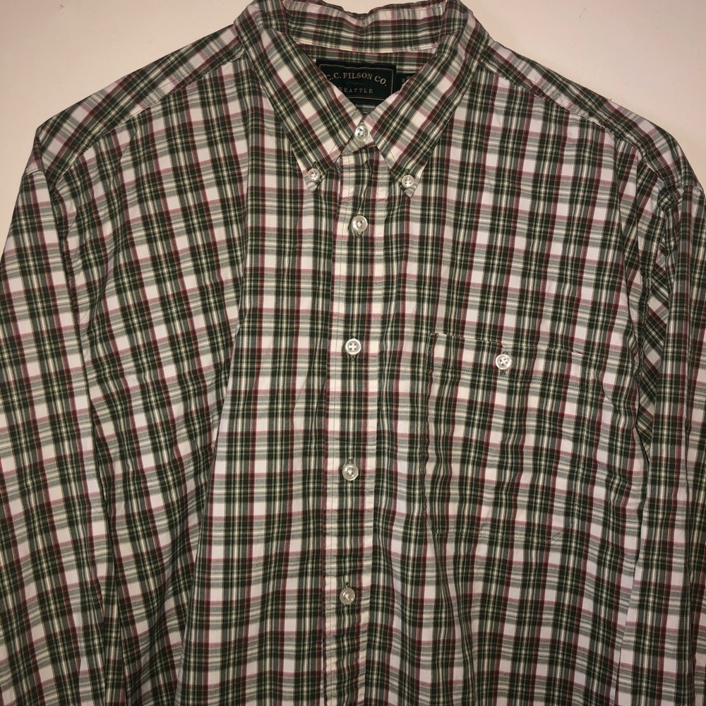 C.C. FILSON men’s plaid shirt XL Plaid. EUC